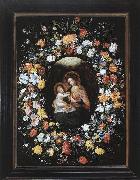 BRUEGHEL, Ambrosius Holy Virgin and Child oil on canvas